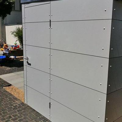 Gartenhaus mit Wetterfesten Platten Köln. Möbelbau nach Maß